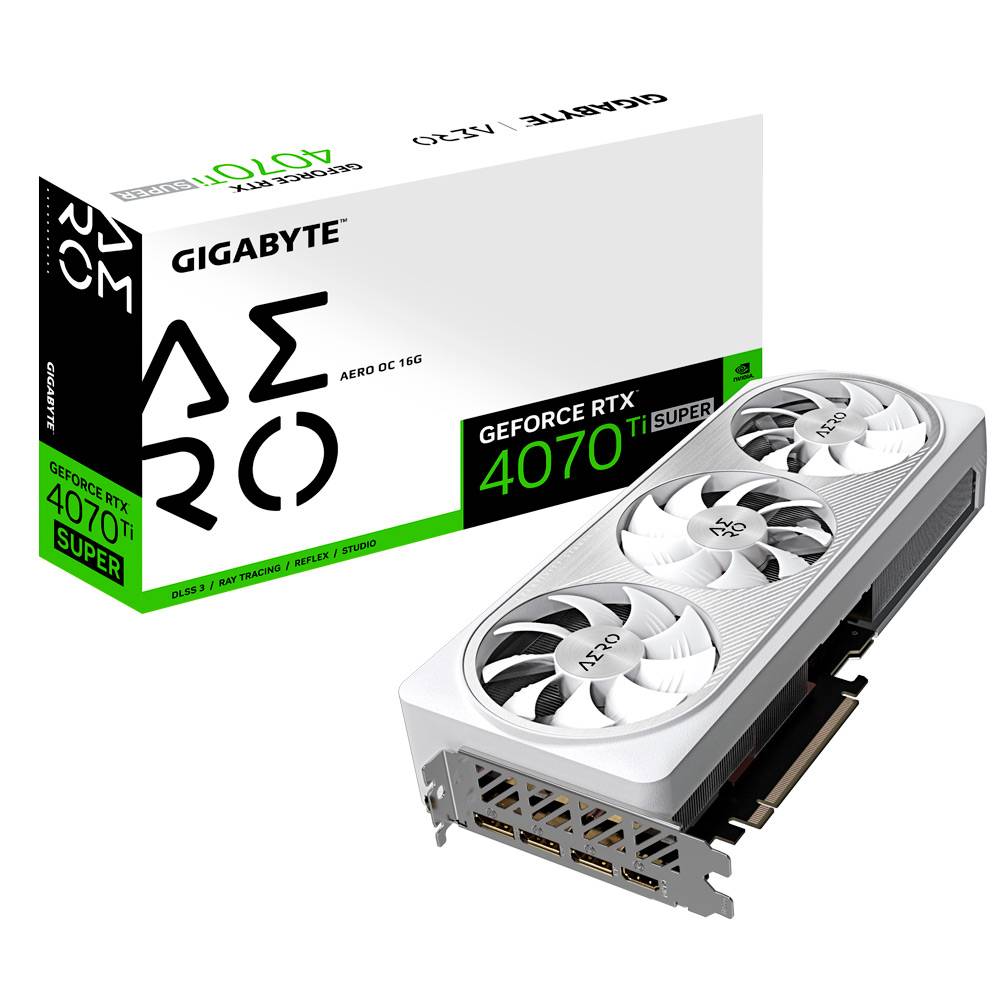 Placa Gráfica Gigabyte GeForce RTX 4070 Ti Super Aero OC 16GB GDDR6X DLSS3 1