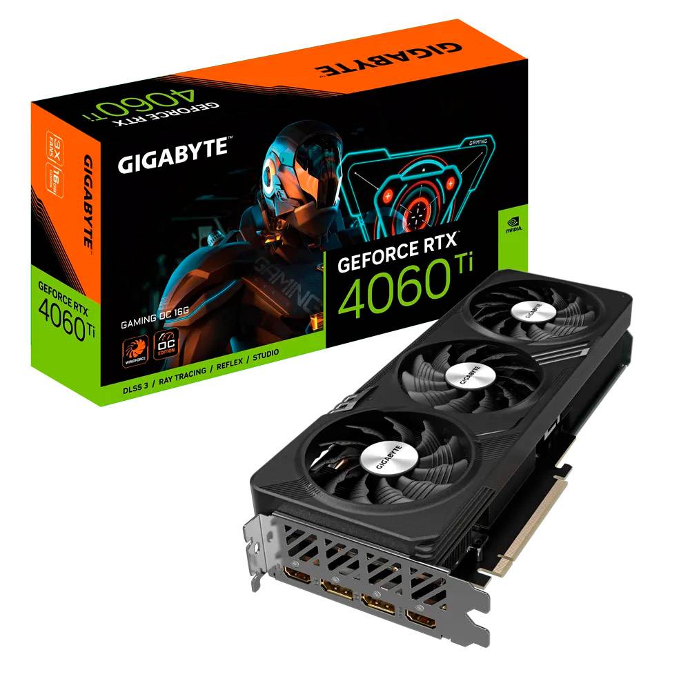 Placa Gráfica Gigabyte GeForce RTX 4060 Ti Gaming 16GB GDDR6 OC DLSS3 1