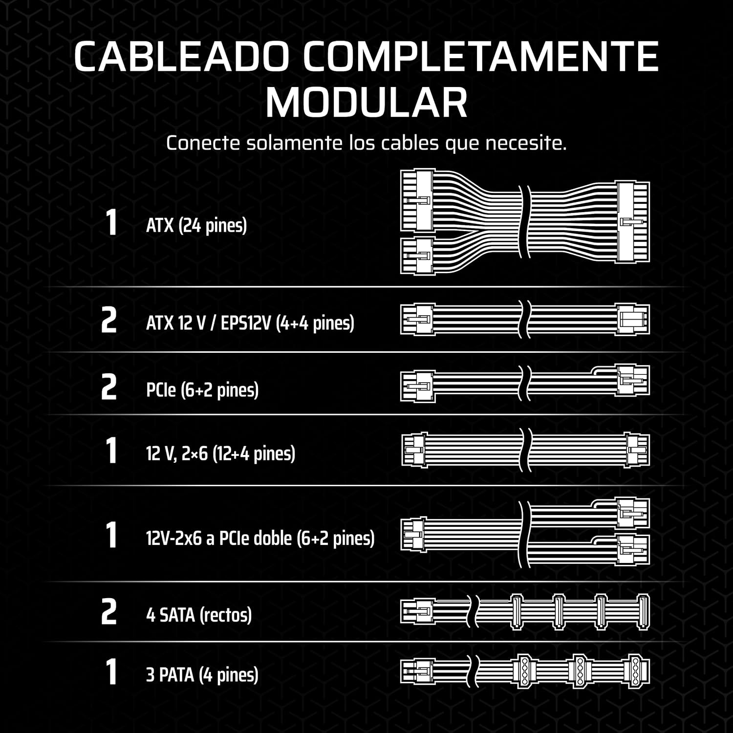 Fonte de Alimentação ATX Corsair RM750x 750W Cybernetics Gold Full Modular 3.1 3