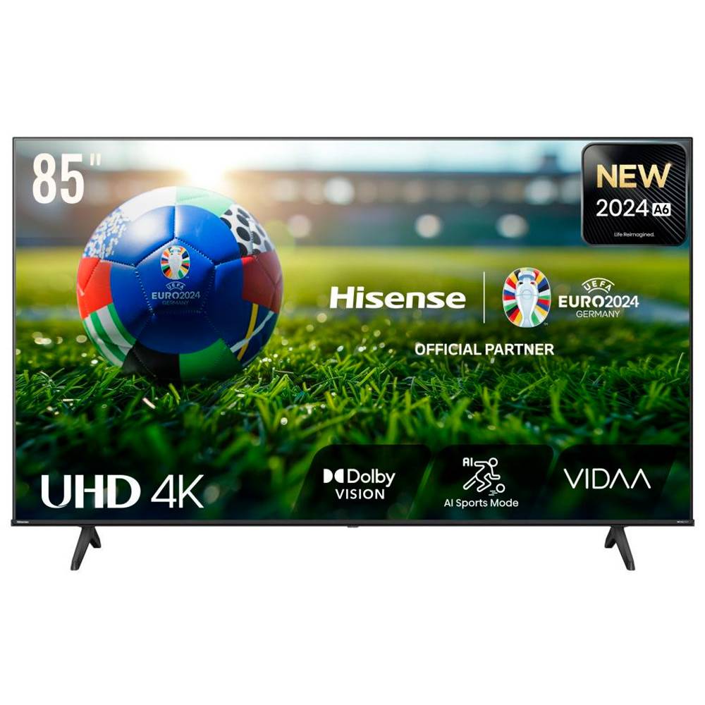 Televisão Smart TV Hisense 85A6N (2024) 85“/216cm LED 4K UHD VIDAA 1