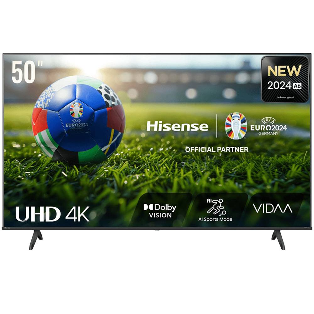 Televisão Smart TV Hisense 50A6N (2024) 50“127cm LED 4K UHD VIDAA 1