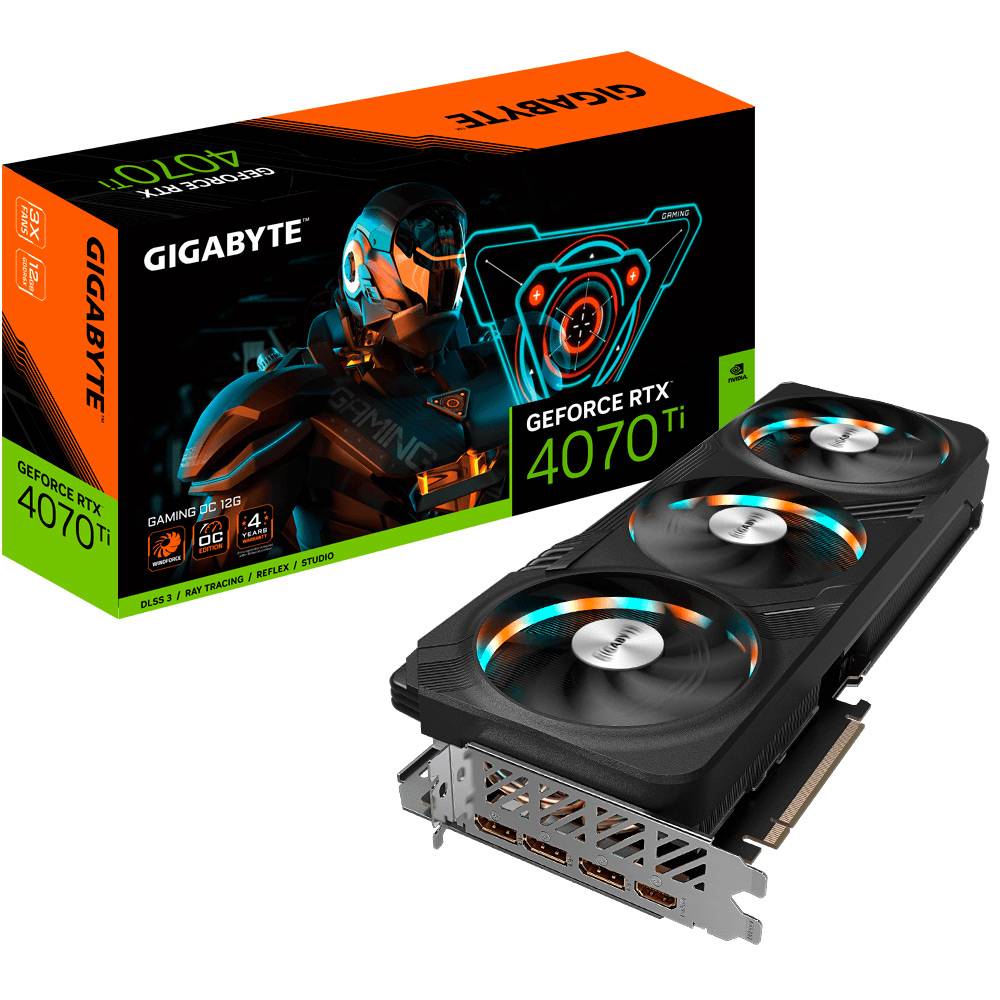 Placa Gráfica Gigabyte GeForce RTX 4070 Super Gaming OC 12GB GDDR6X DLSS3 1