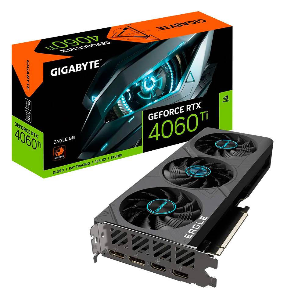 Placa Gráfica Gigabyte GeForce RTX 4060 Ti Eagle 8GB GDDR6 DLSS3 1