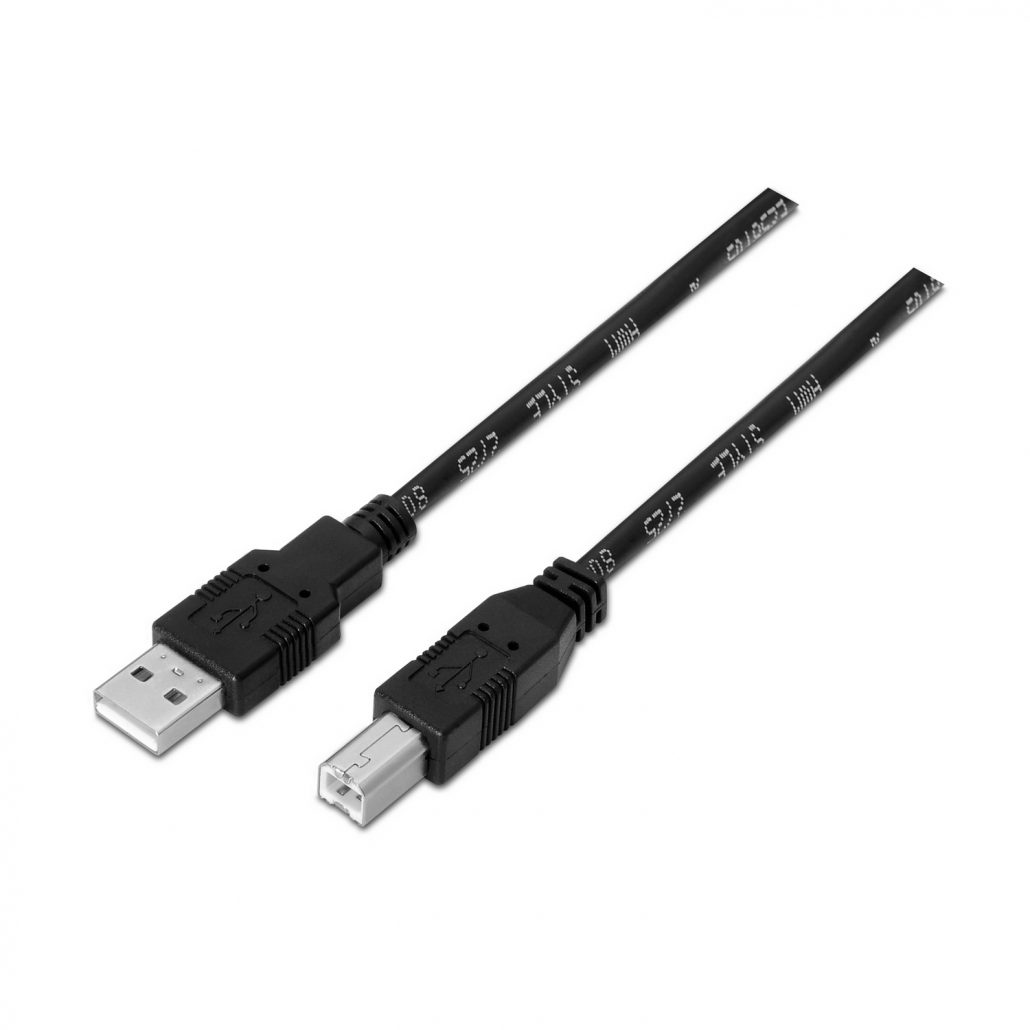 Cabo Aisens USB 2.0 Type-A M p/ Type-B M Impressora 1.8m Preto 1