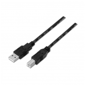 Cabo de impressora USB 2.0, tipo A macho para tipo B macho, 3 metros image