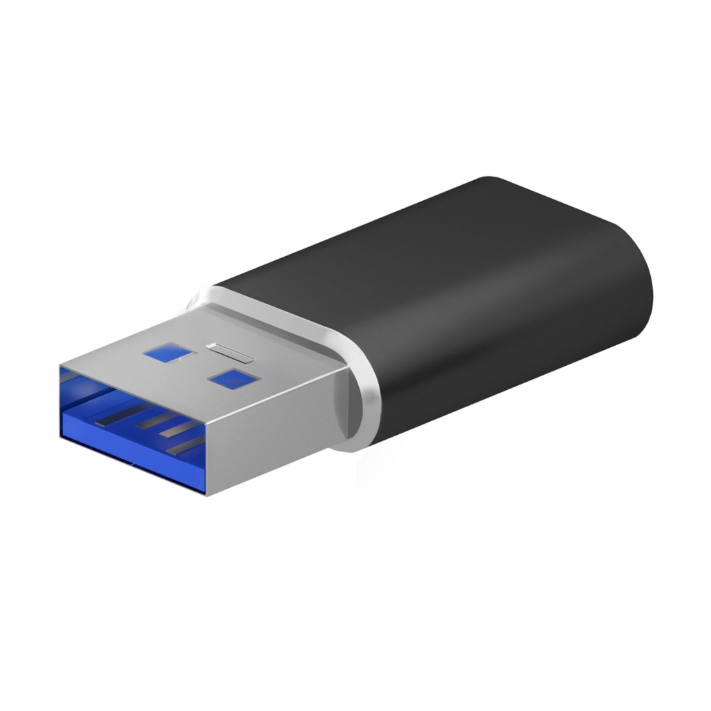 Adaptador Aisens Mini USB 3.2 Gen2 / USB 2.0 3A, Tipo USB-C/HA/M, Preto 2