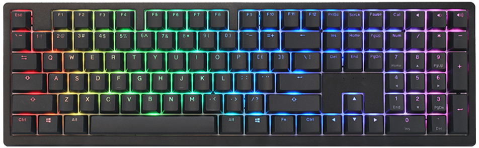 Teclado Mecânico Ducky Zero 6108 100% Classic Black RGB Wireless MX2A-Brown PT 1