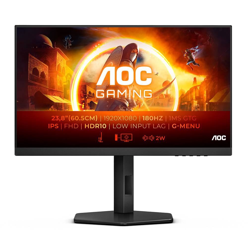 Monitor AOC 24G4XE G4 Gaming IPS 23.8“ FHD 16:9 180Hz FreeSync G-SYNC 1