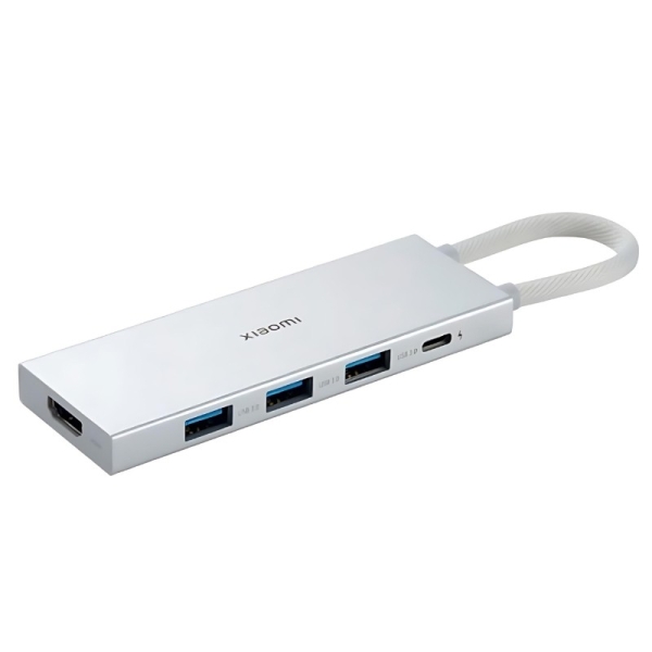 Hub Xiaomi 5 em 1 USB-C p/ 3 USB 3.0 + USB-C + HDMI 1