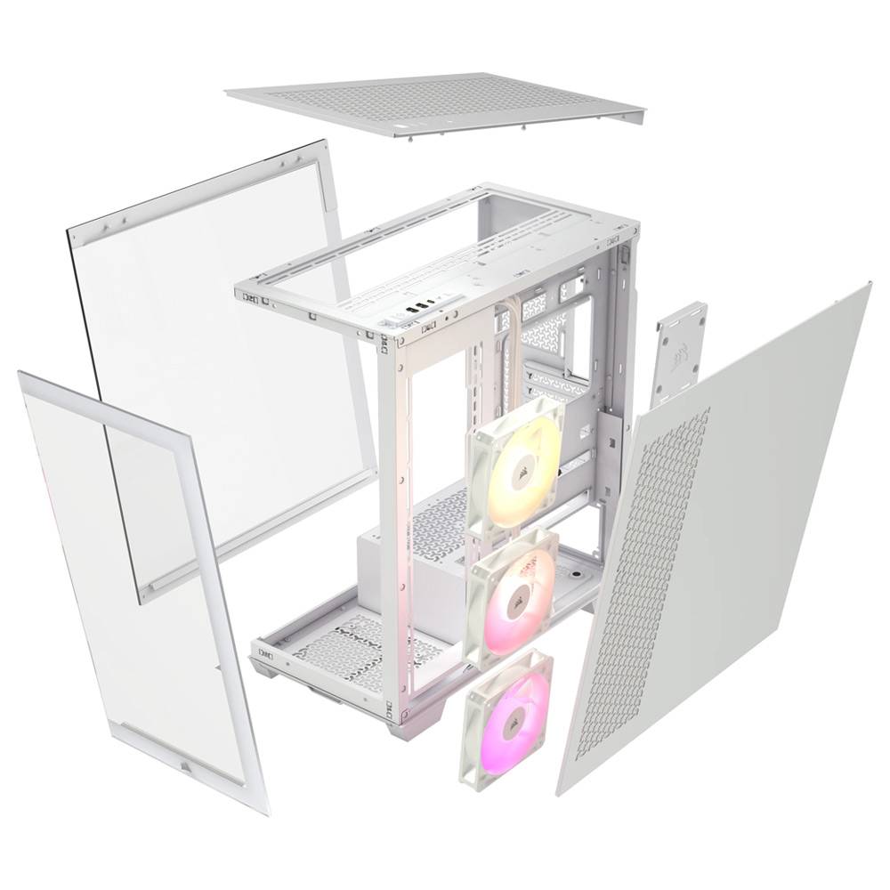 Caixa Extended-ATX Corsair 3500X ARGB Vidro Temperado Branca 4