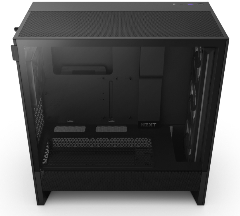 Caixa ATX NZXT H5 Flow RGB Vidro Temperado Preta 3