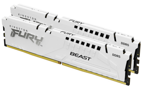 Memória RAM Kingston Fury Beast White (AMD Expo) 32GB (2x16GB) DDR5-6000MHz CL30 Branca 1