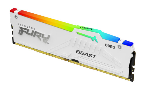 Memória RAM Kingston Fury Beast RGB (AMD Expo) 32GB (2x16GB) DDR5-6000MHz CL30 Branca 2