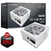 Fonte de Alimentação Montech Titan PLA 1000W 80 Plus Platinum PCIE5 Branca image