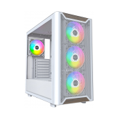 Caixa ATX Montech XR RGB Vidro Temperado Branco/Madeira image