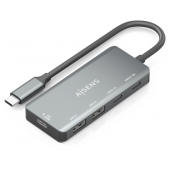 Hub USB-C Aisens USB-C PD 100W 2xUSB-C 2xUSB-A 2.0 image