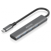 Hub USB-C 3.1 Aisens de 4 Portas USB-A 3.0, Cinza image