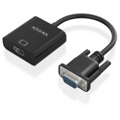 Adaptador Aisens VGA para HDMI 20cm Preto image