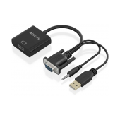 Adaptador Aisens VGA+Audio para HDMI 20cm Preto image