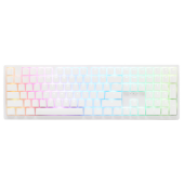 Teclado Mecânico Ducky Zero 6108 100% Pure White RGB Wireless MX2A-Brown PT image
