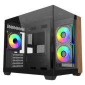 Caixa Micro-ATX Cooler Master Elite 481 Wood Preta image