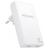 Carregador de Parede Aisens 65W 2xUSB-C Branco image