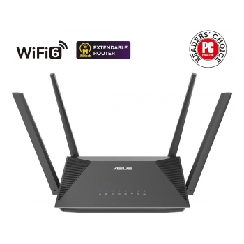 Router Asus RT-AX52 Pro AiMesh Dual-Band WiFi 6 (AX3000) Preto image