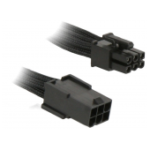 BitFenix 6-pin PCIe extensão 45cm sleeved black image