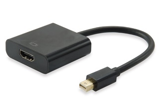 Adaptador EQUIP Mini DisplayPort para HDMI M/F Preto 1