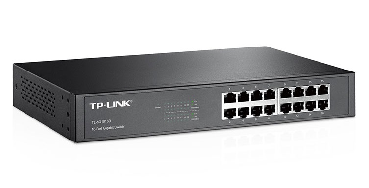 Switch TP-Link 16 Portas Gigabit 1000Mbps Rack - TL-SG1016D 2