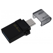 Pen Drive Kingston DataTraveler microDuo3 Gen2 64GB USB 3.2 Gen1 Preta image