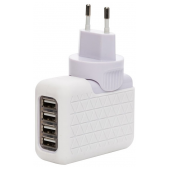 Carregador Universal Bluestork 4 Portas USB 2.1A Branco image