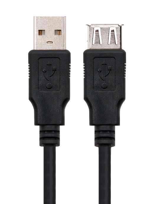 Cabo NanoCable Extenso USB 2.0 Type-A M p/ Type-A F 1.8m Preto 2