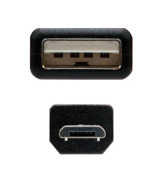 Cabo NanoCable USB 2.0 Type-A M p/ micro-USB M 0.8m Preto 3