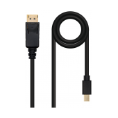 Cabo NanoCable Mini DisplayPort p/ DisplayPort 1.2 - 3m Preto image