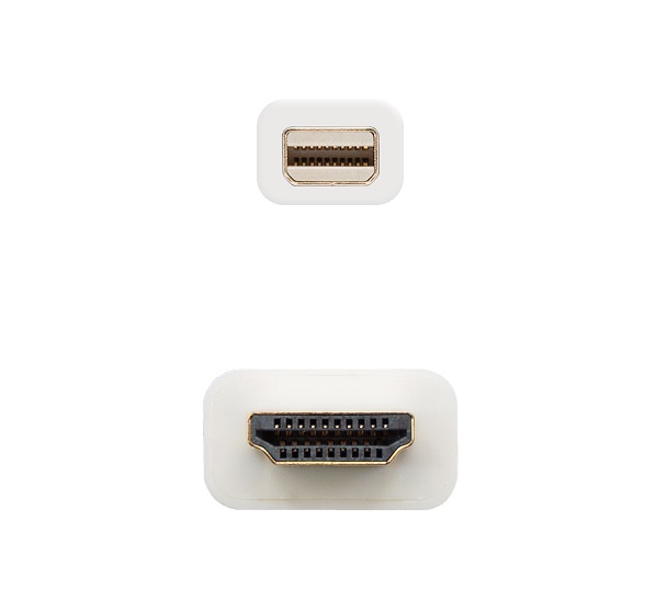 Cabo adaptador NanoCable Mini-DisplayPort M p/ HDMI M.2m Branco 3