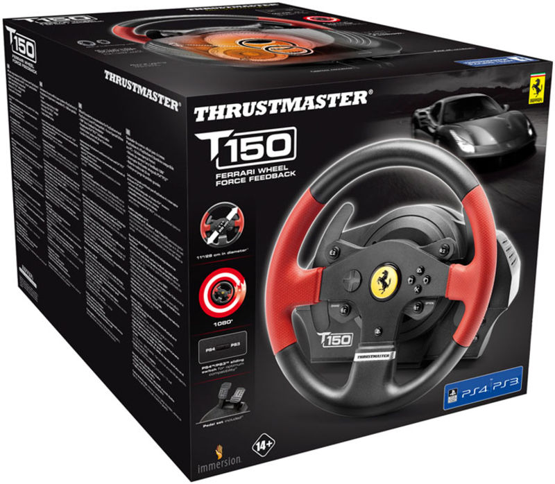 Volante Thrustmaster T150 Ferrari Edition Force Feedback PS4/PS3/PC 4