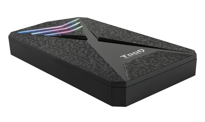 Caixa Externa TooQ Gaming RGB TQE-2550RGB 2.5 HDD/SSD USB3.1 Preta 1